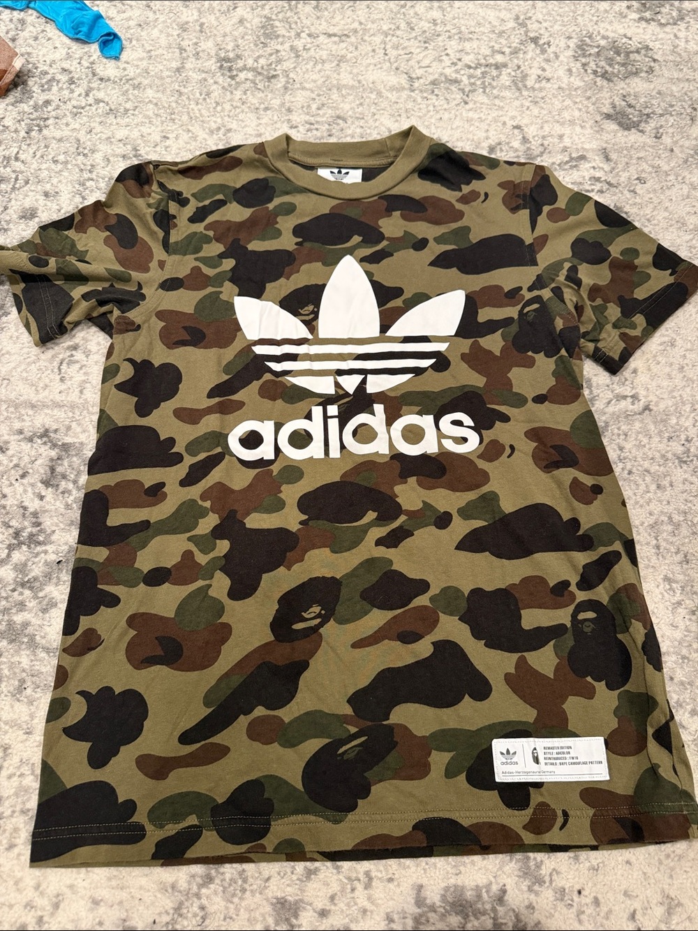 adidas Men's Camouflage Logo Short Sleeve Tee - Olive Camo